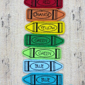 Crayon Felties | You Choose Color | School Felties