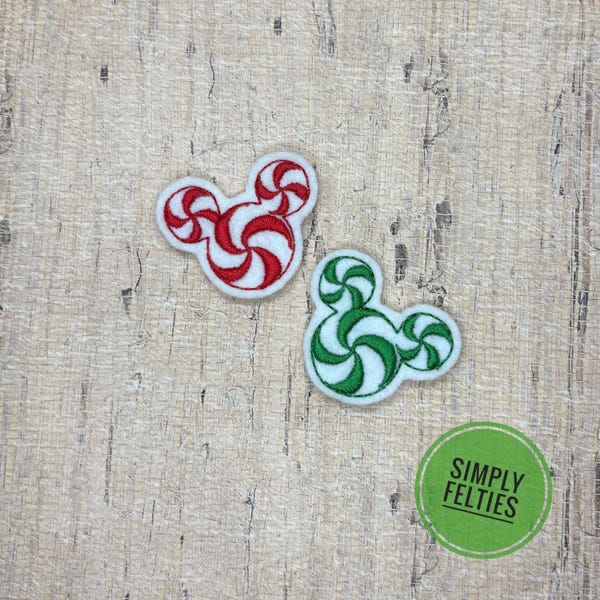 Peppermint Felties | Mouse Ear Felties | Christmas Felties