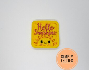 Summer Felties | Sunshine Felties | Hello Sunshine