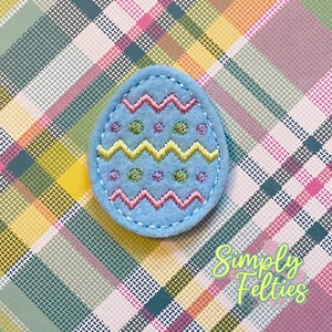 Easter Egg FeltiesStripes and Dots Pastel Colors image 4