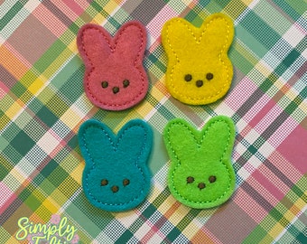 Marshmallow Bunny Felties (Bright Colors)