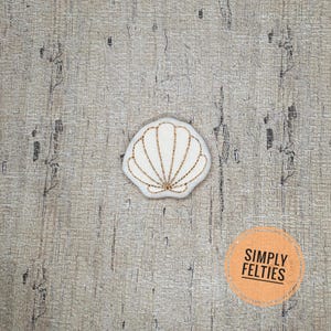Seashell Felties | Beach Felties | Summer Felties (Cream)