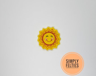 Summer Felties | Smiley Sunshine Felties | Sunshine Felties (Orange)