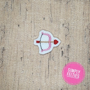 Valentine's Day Felties | Heart Arrow Felties | Cupid's Bow Felties (Pink/Red)