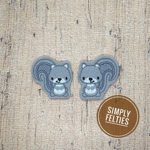 Squirrel Felties | Animal Felties | Gray Squirrel Felties