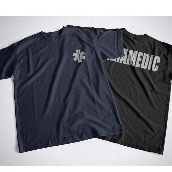 New Reflective PARAMEDIC T-Shirt EMT/EMS