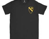 1st Cavalry Division Army T-Shirt 100 Ring Spun Cotton