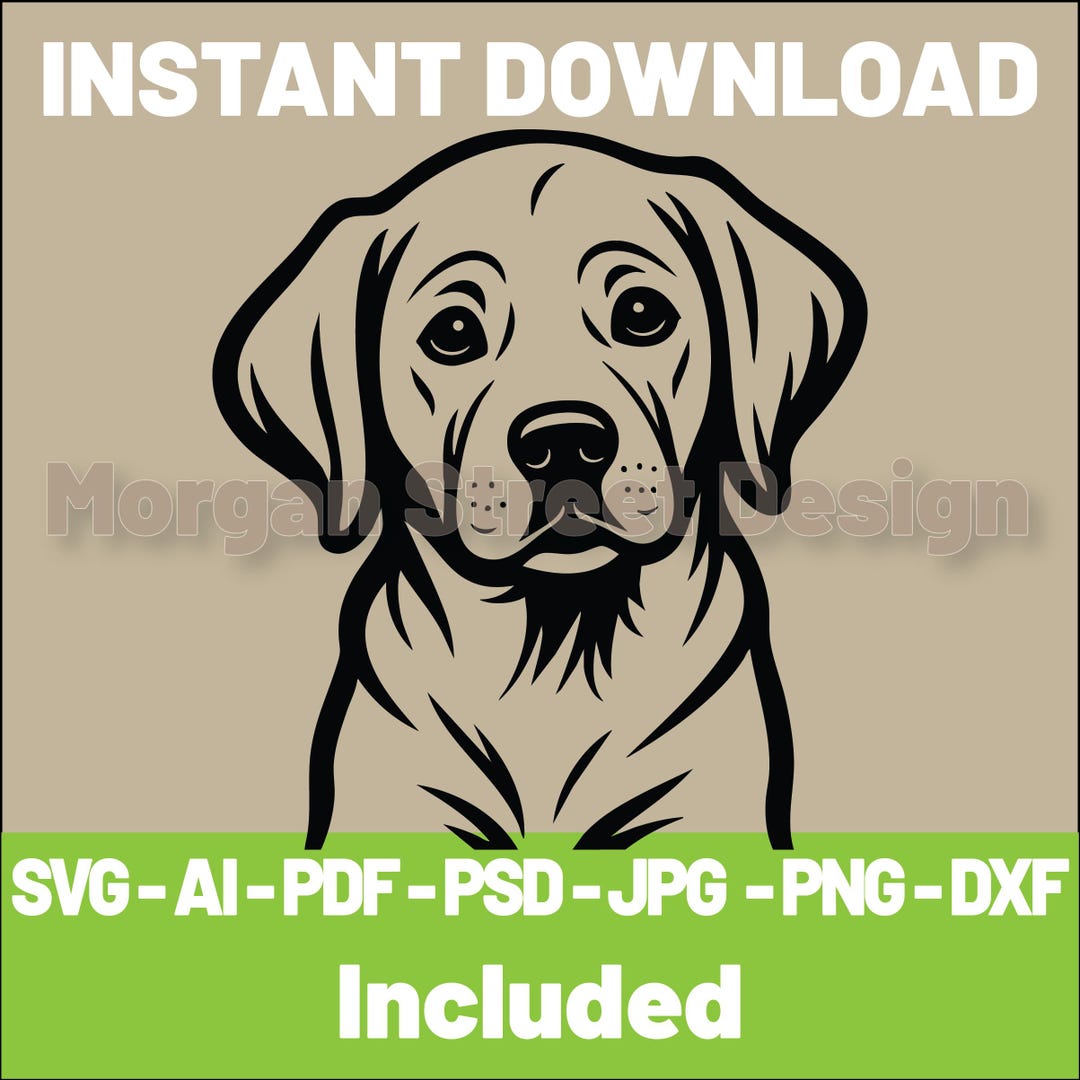 Labrador SVG | Dog PNG | Cricut & Silhouette Cutting File | Instant ...