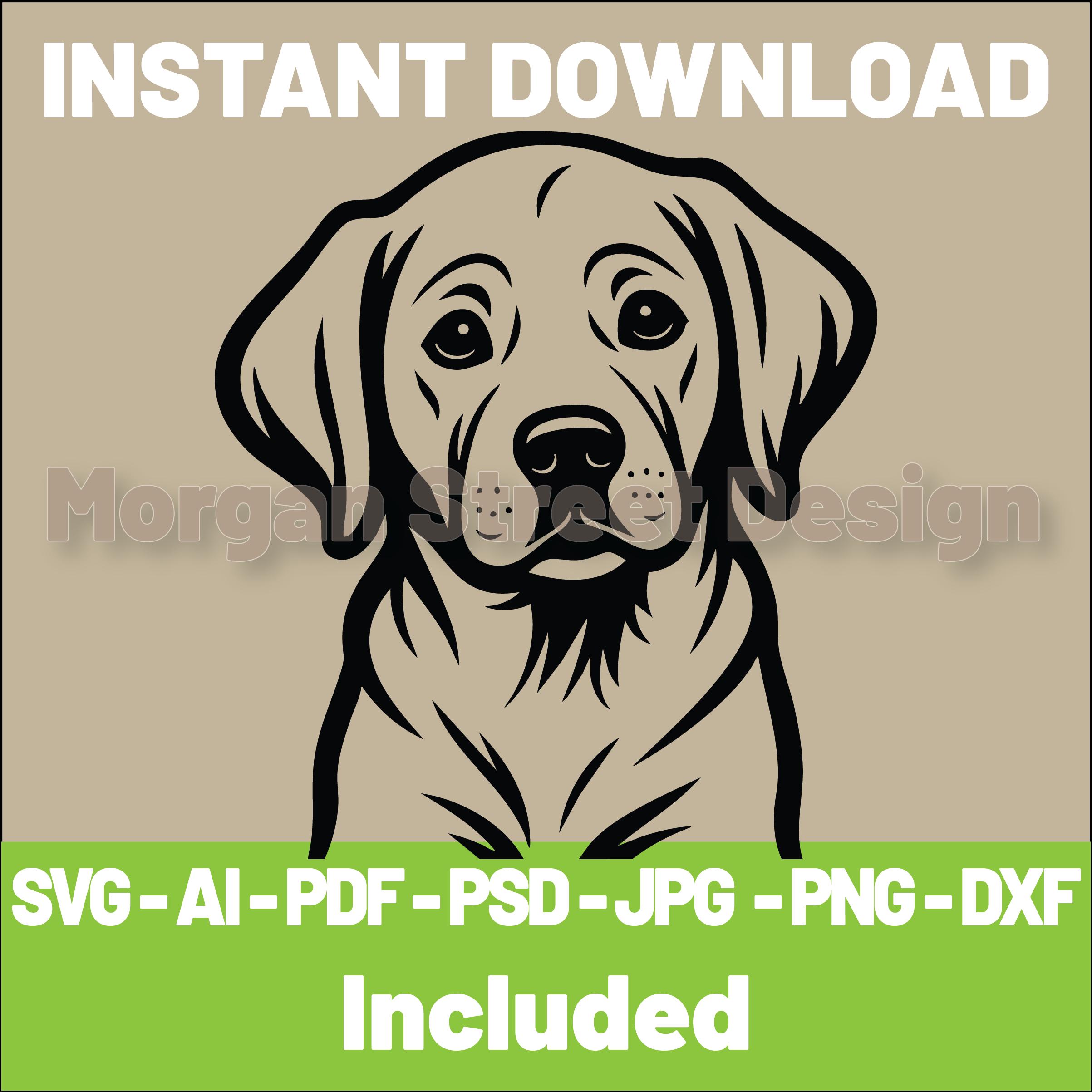Labrador SVG | Dog PNG | Cricut & Silhouette Cutting File | Instant ...