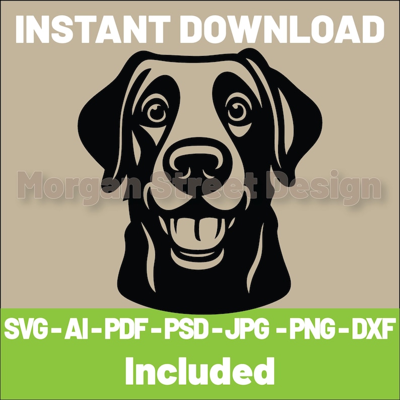 Labrador SVG | Dog PNG | Cricut & Silhouette Cutting File | Instant ...