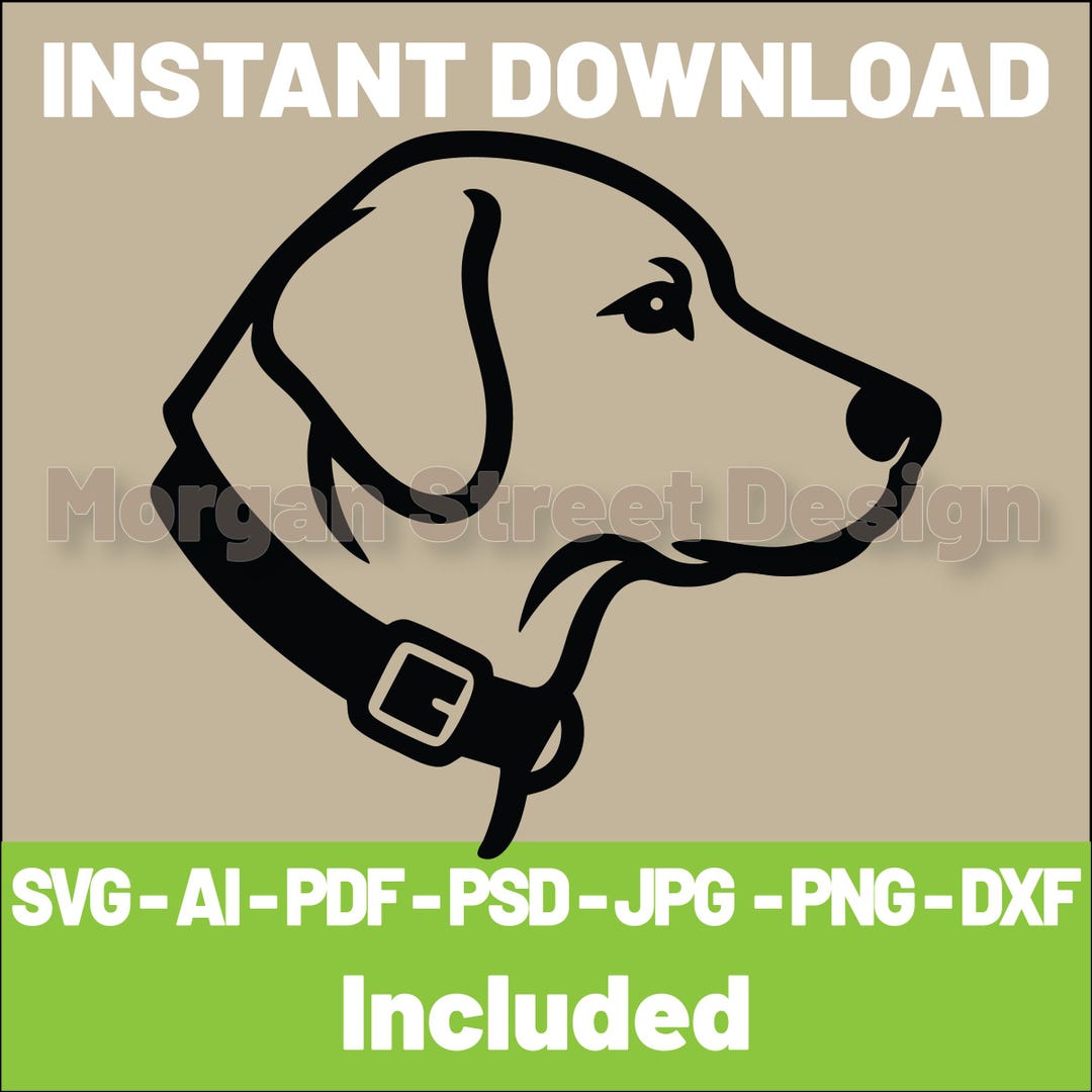 Labrador SVG | Dog PNG | Cricut & Silhouette Cutting File | Instant ...