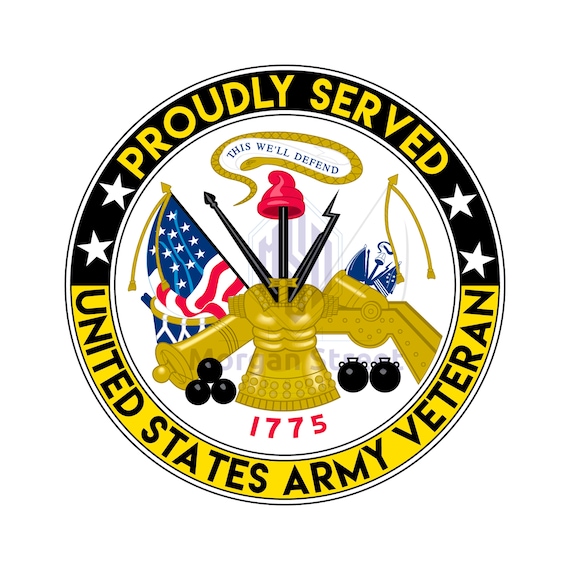 US Army Veteran Die Cut Vinyl Decal Sticker | Etsy