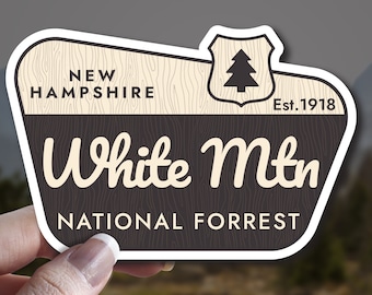 White Mountain National Forest Park Vinyl Decal Stickers