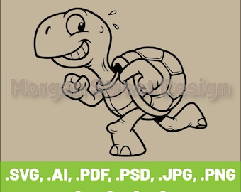Sea Turtle SVG | PNG | JPG | Cricut & Silhouette Cutting File | Instant Download | Turtle06