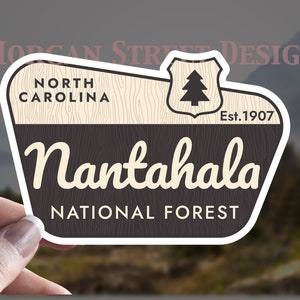 Nantahala National Forest Park Vinyl Decal Stickers