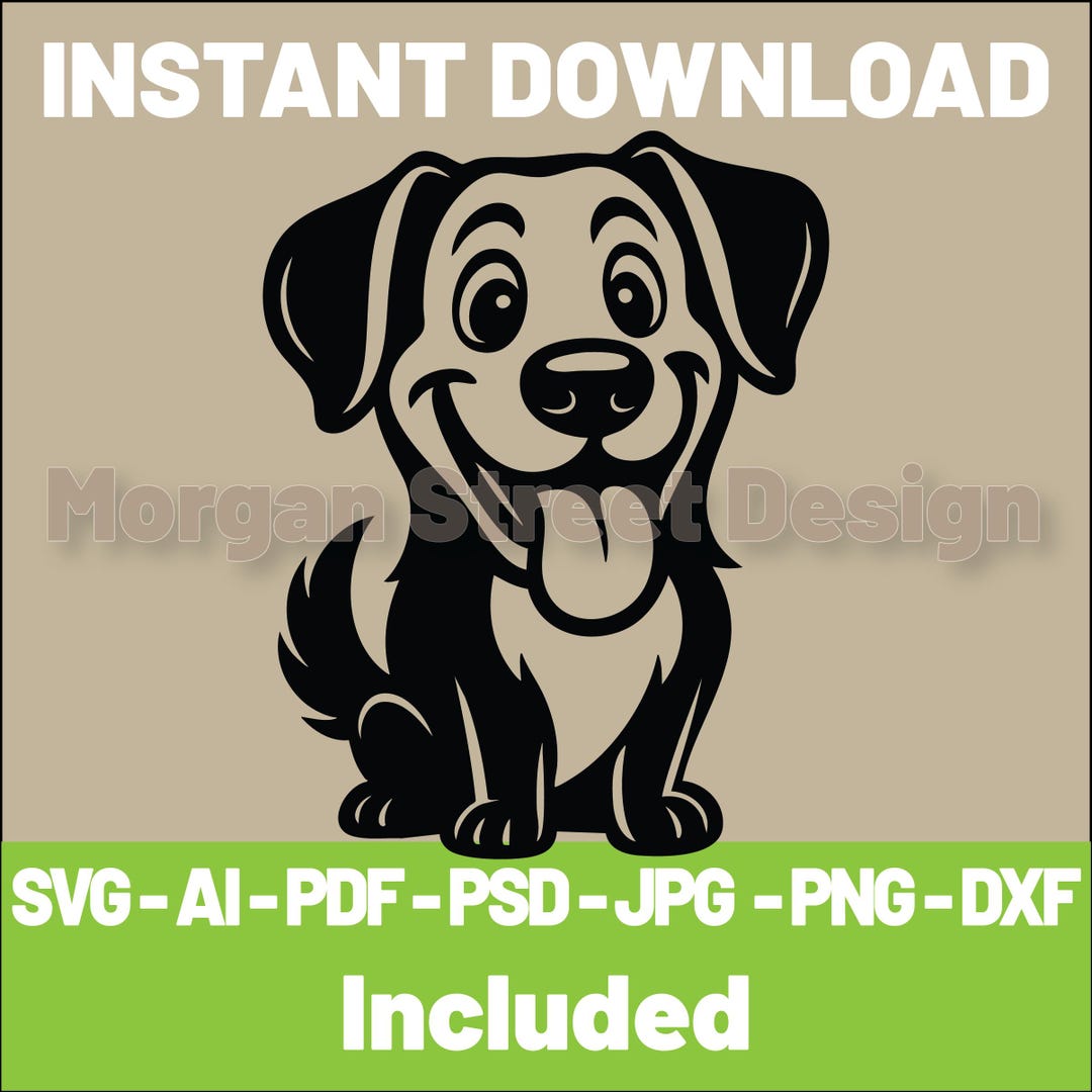 Labrador SVG | Dog PNG | Cricut & Silhouette Cutting File | Instant ...