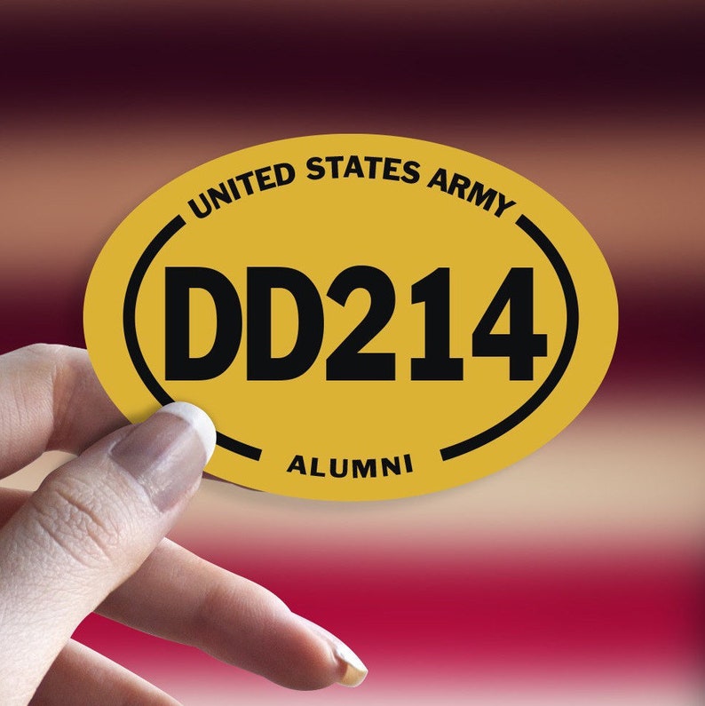 Army Veteran Military DD 214 Alumni Veteran Vinyl Decal 5 U.S