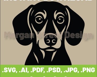Dachshund SVG | Dog PNG | Cricut & Silhouette Cutting File | Instant Download | Dachshund Lover | Dachshund01