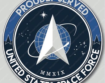 US Space Force Veteran Die Cut Vinyl Decal Sticker USSF Guardian