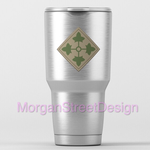 Paper 4th Infantry Division Die Cut Vinyl Decal Sticker Stickers ...