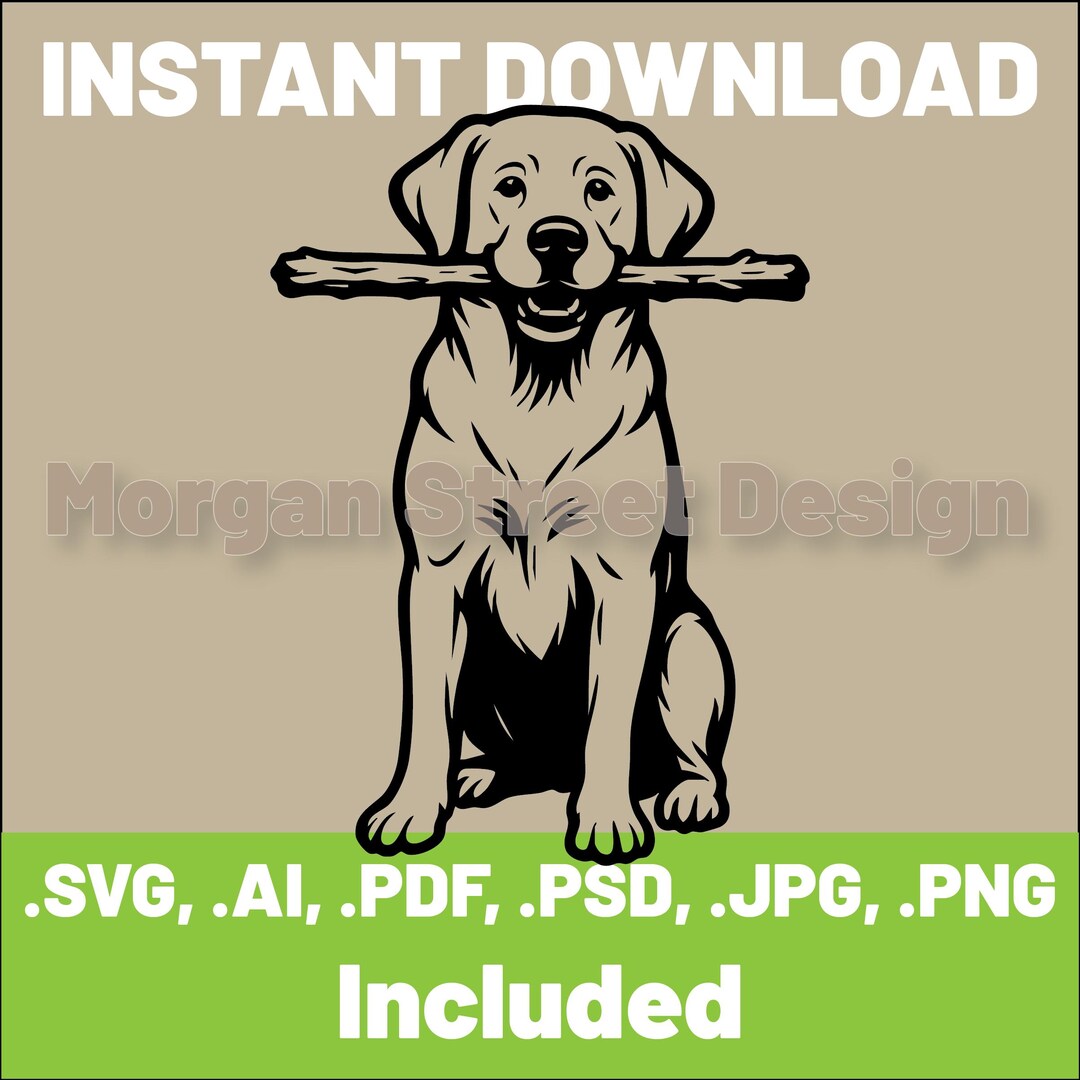 Labrador SVG | Dog PNG | Cricut & Silhouette Cutting File | Instant ...