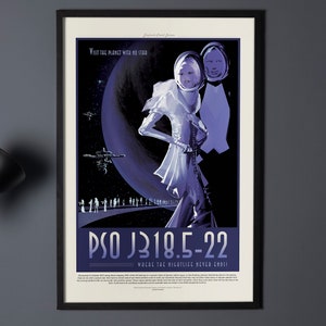 PSO J318.5-22 - Space Tourism Exoplanet Travel Poster Wall Art by NASA JPL