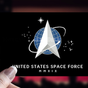 United States Space Force Flag Vinyl Decal 5&quot; x 3&quot;