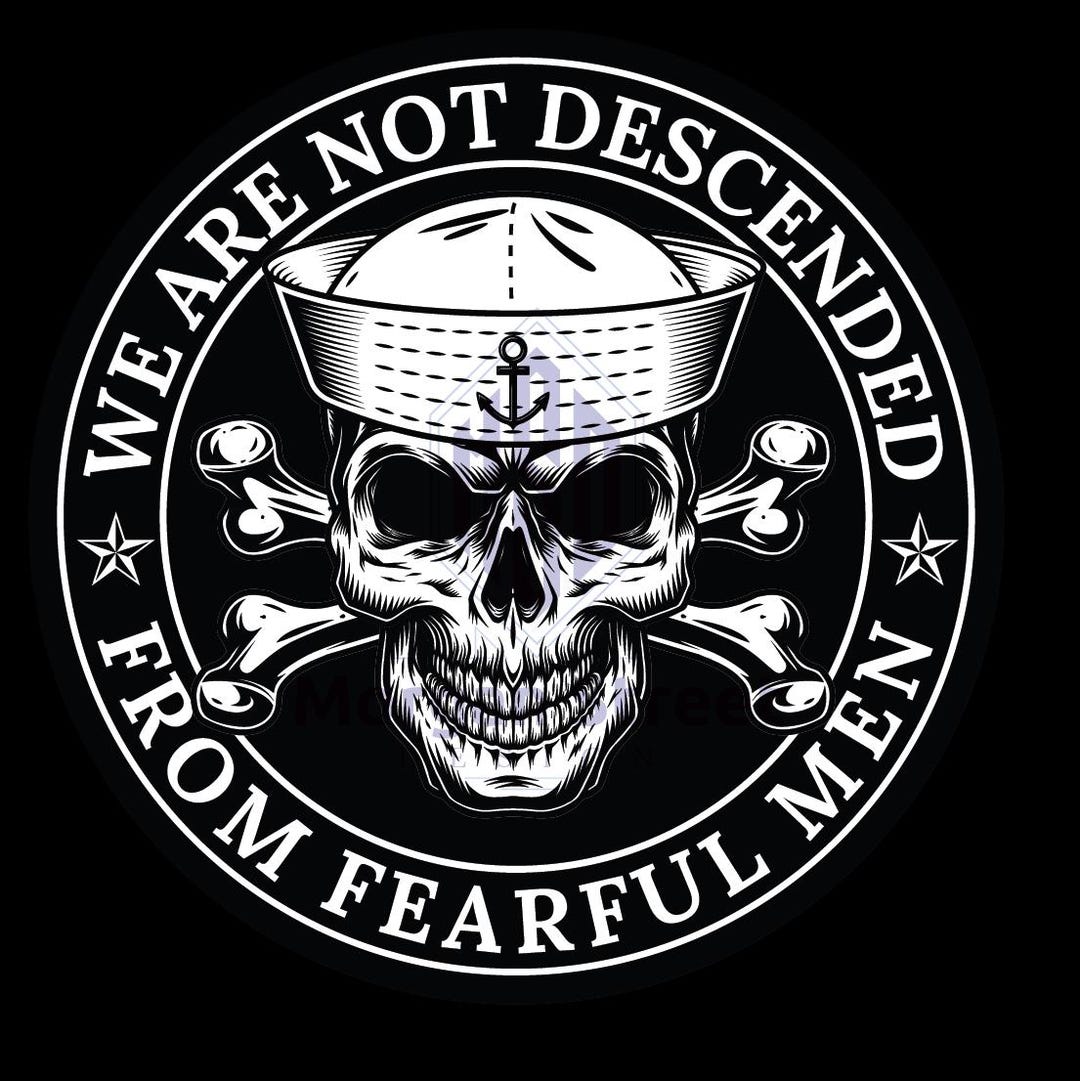 US Navy Decal Sticker: Fearless Men Veteran Gift - Etsy