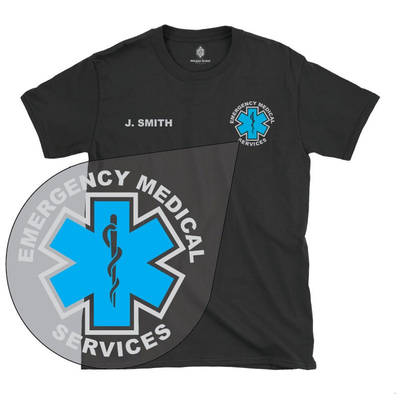Reflective Emergency Medical Services T-shirt EMT/EMS - Etsy