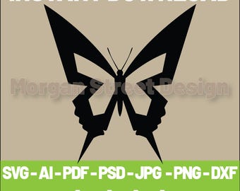 Butterfly SVG | PNG | JPG | Cricut & Silhouette Cutting File | Instant Download | Butterfly09