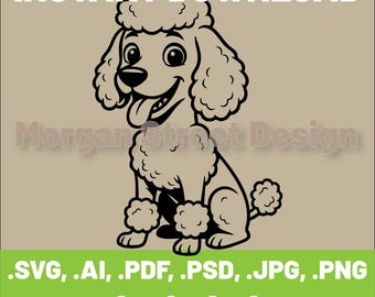 Poodle SVG | Dog PNG | Cricut & Silhouette Cutting File | Instant Download | Poodle04