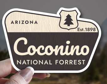 Coconino National Forest Park Vinyl Decal Stickers