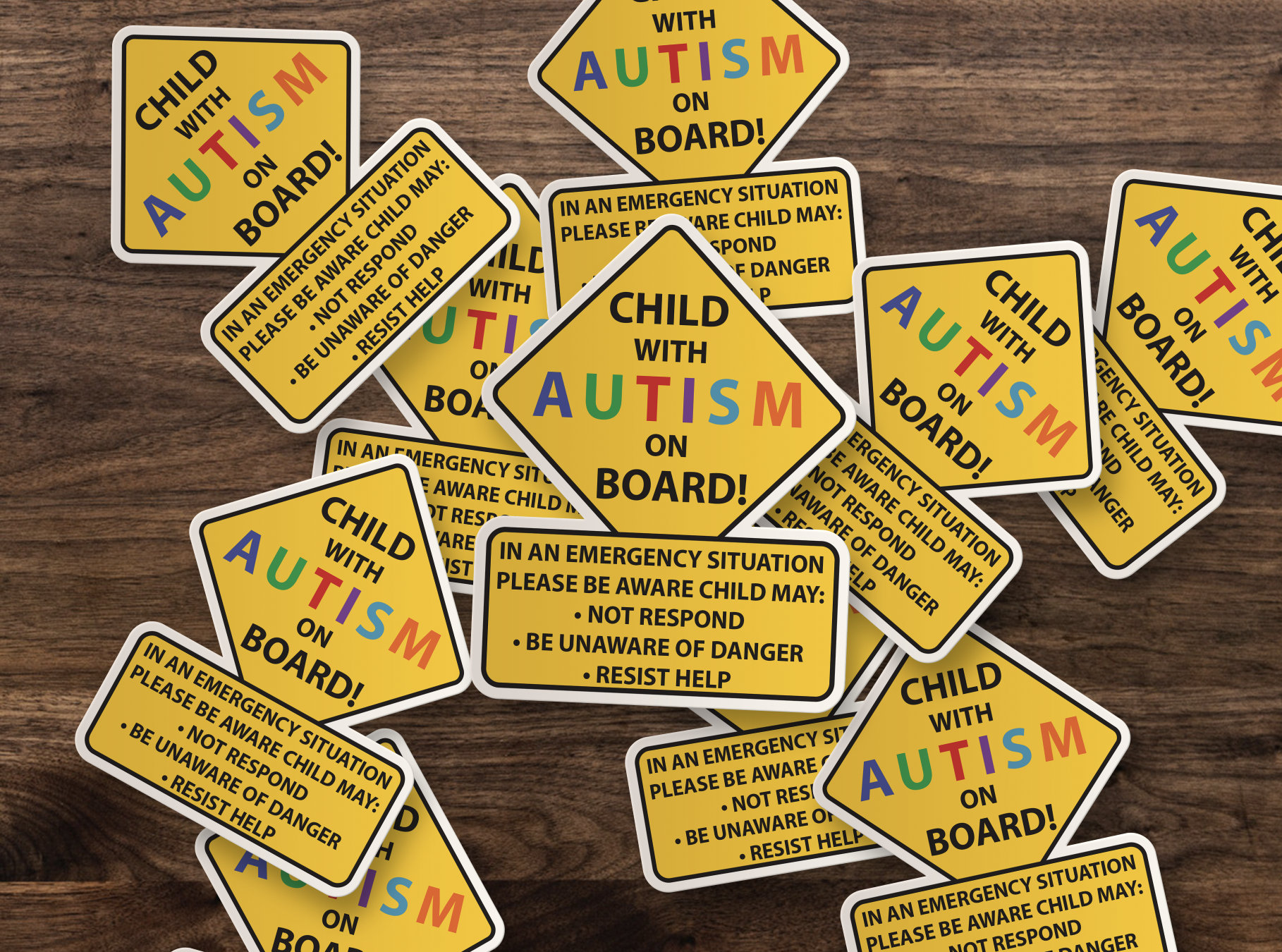 Kind mit Autismus an Bord Auto Lkw Aufkleber Aufkleber Etsy.de