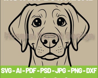 Labrador SVG | Dog PNG | Cricut & Silhouette Cutting File | Instant Download | Labrador13