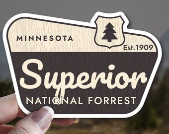 Superior National Forest Park Vinyl Decal Stickers