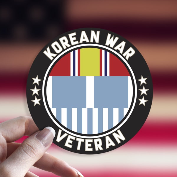 Korean War Veteran Decal Sticker Army, Marines, USAF, Navy