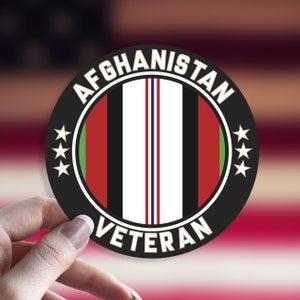 Afghanistan Veteran Enduring Freedom Decal Sticker Army, Marines, USAF, Navy