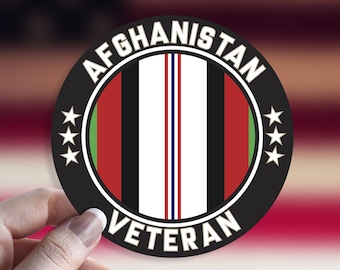 AFGHANISTAN VETERAN ARMY  MARINE     LEFT OR RIGHT  VINYL DECAL STICKER 119-2