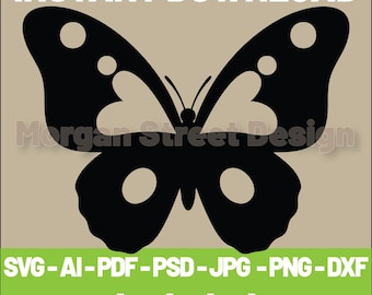 Butterfly SVG | PNG | JPG | Cricut & Silhouette Cutting File | Instant Download | Butterfly10