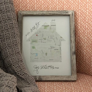 Mapa personalizado de su hogar: ideal para regalo de inauguración de la casa (descarga digital)