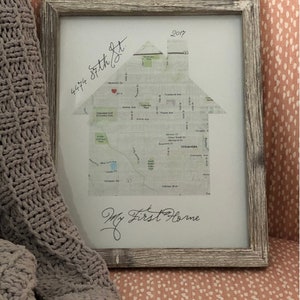Mapa personalizado de su hogar: ideal para regalo de bienvenida