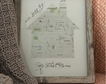 Personalized Map of Your Home: Great for Housewarming Gift (digital ...
