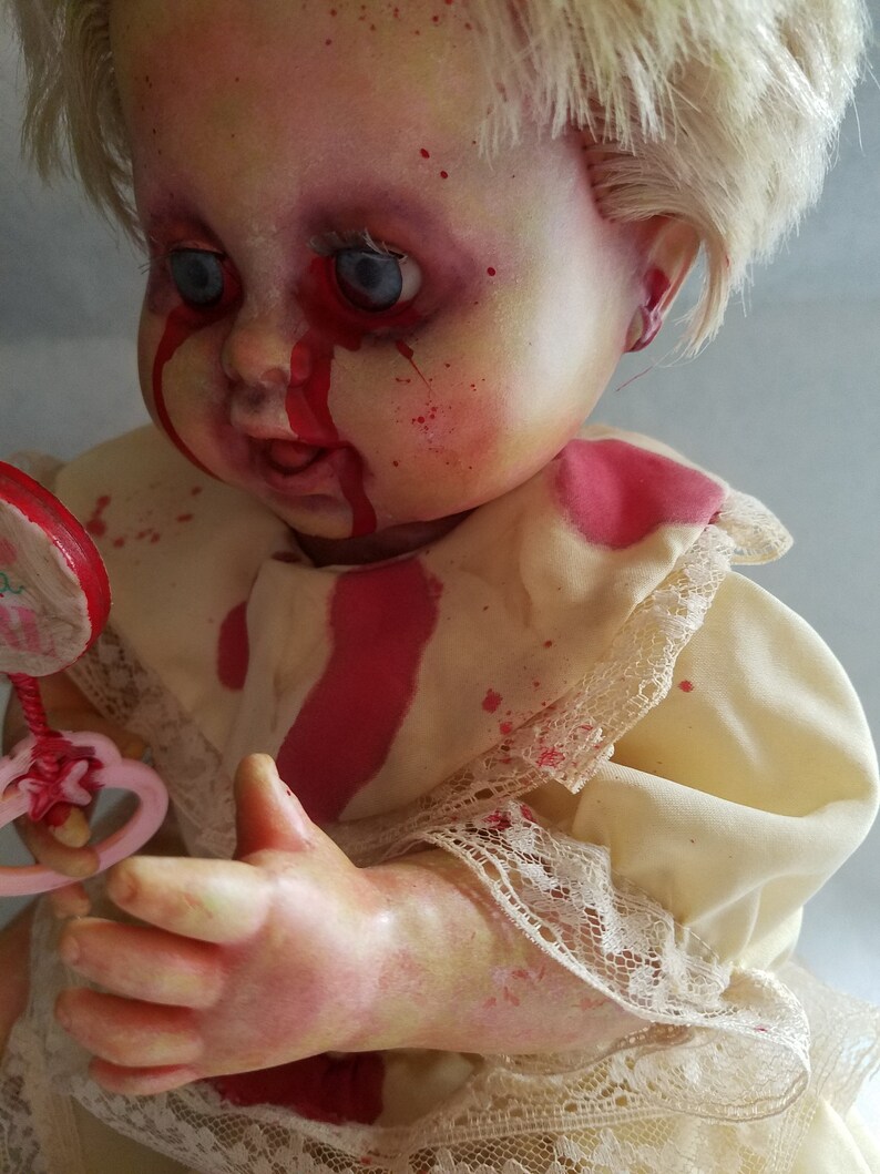 Reborn Zombie Doll Gloria Halloween Prop Horror Collectible