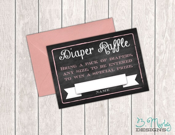 Diaper Raffle Card Printable | Etsy