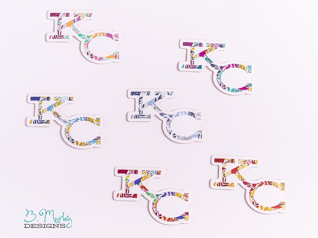 KC Floral Stickers Kansas City Stickers Floral Stickers Etsy