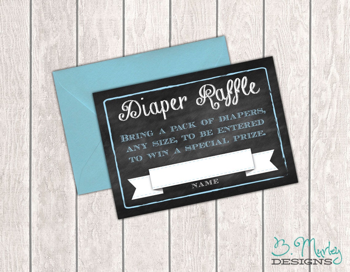 Diaper Raffle Card Printable - Etsy