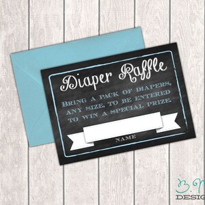 Diaper Raffle Card Printable - Etsy