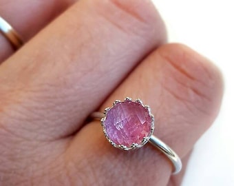 Pink Tourmaline Ring, Tourmaline Ring,Pink Tourmaline,October Birthstone,Pink Gemstone Ring,Natural Tourmaline,Tourmaline Jewelry,Tourmaline