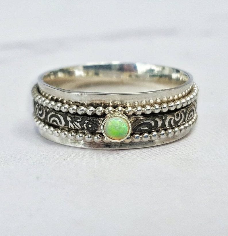 Spinner Ring Spinner Rings Fidget Ring Fidget Jewelry Anxiety Etsy