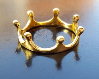 Crown Ring Gold, Tiara Ring, Crown Ring, Sterling Silver Crown Ring, Crown Rings Crown Ring Silver, 14K Gold Crown Ring, Princess Tiara Ring